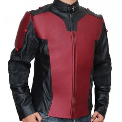 AntMan Red and Black Leather Jacket